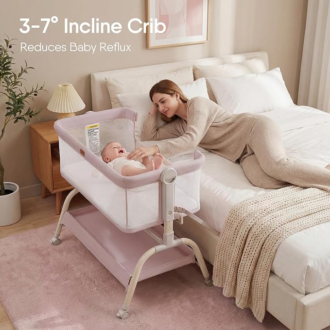 BabyBond Bassinet Bedside Crib, Stable and Secure Crib - Image 2