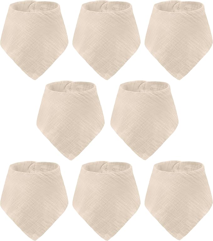 Muslin Baby bibs for drooling and teething, 100% cotton, Bibs for baby girl - Image 8