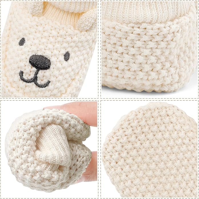 Newborn Shoes Knit Soft Baby Sock Booties - Image 2