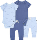Modern Moments by Gerber Baby Viscose 4-Pack Bodysuit & Pant Set by ModernMomentsbyGerber