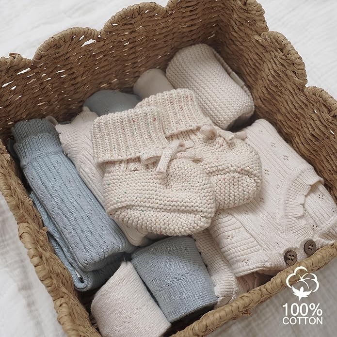 LAWKUL Baby Booties Newborn Babe First Walkers Non-Slip Stay On Boots Crib - Image 6