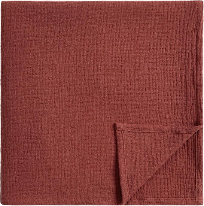 Meracorallo Muslin Swaddle Blanket, 100% Cotton Receiving Blanket by Meracorallo