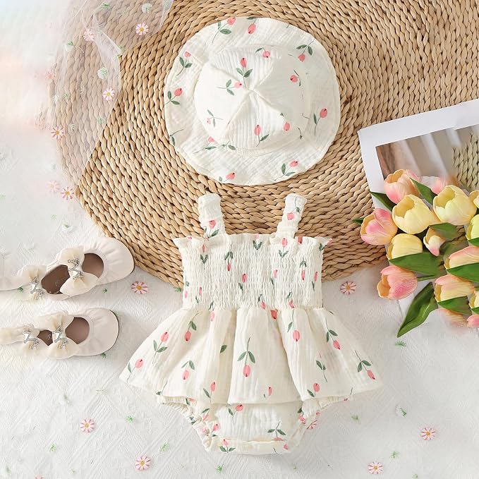 Newborn Baby Girl Summer Clothes Plaid Ruffle Bodysuits Onesie Infant Girl - Image 7