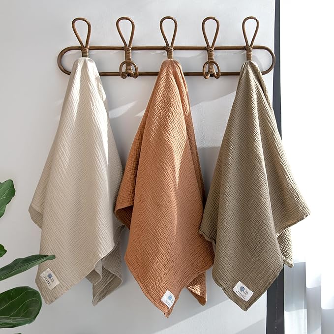 lulumoon Muslin Swaddle Blanket Baby: Cotton Receiving Wrap - Image 3