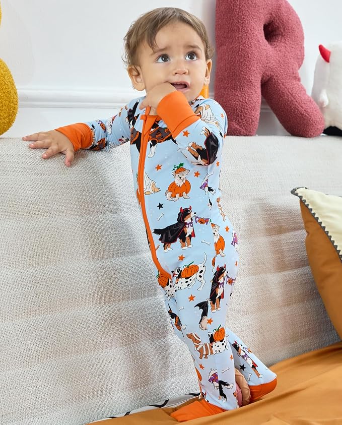 babee Reshinee Bamboo Viscose Baby Footie Pajama, Zipper Sleeper Boys Girls - Image 8