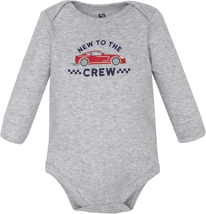 Hudson Baby baby-boys Cotton Long-sleeve Bodysuits 3-pack - Image 3
