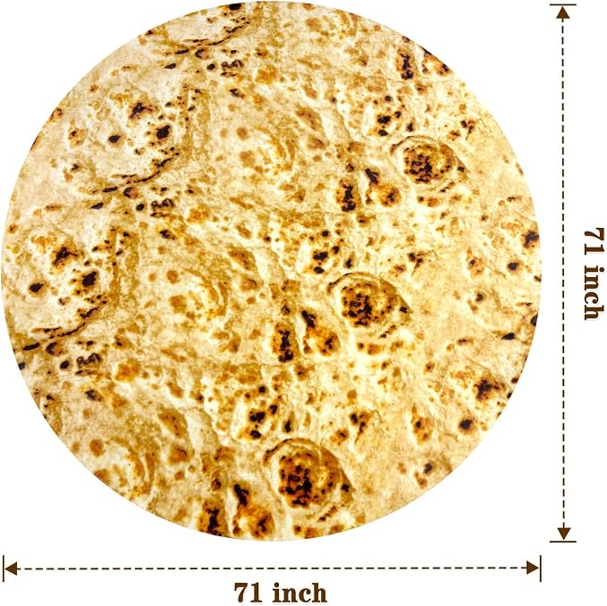 mermaker Burrito Tortilla Taco Blanket 71 inches - Image 6
