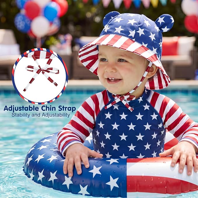 Zando UPF 50+ Baby Sun Hat for Baby Girl Boy 0-4T - Image 3