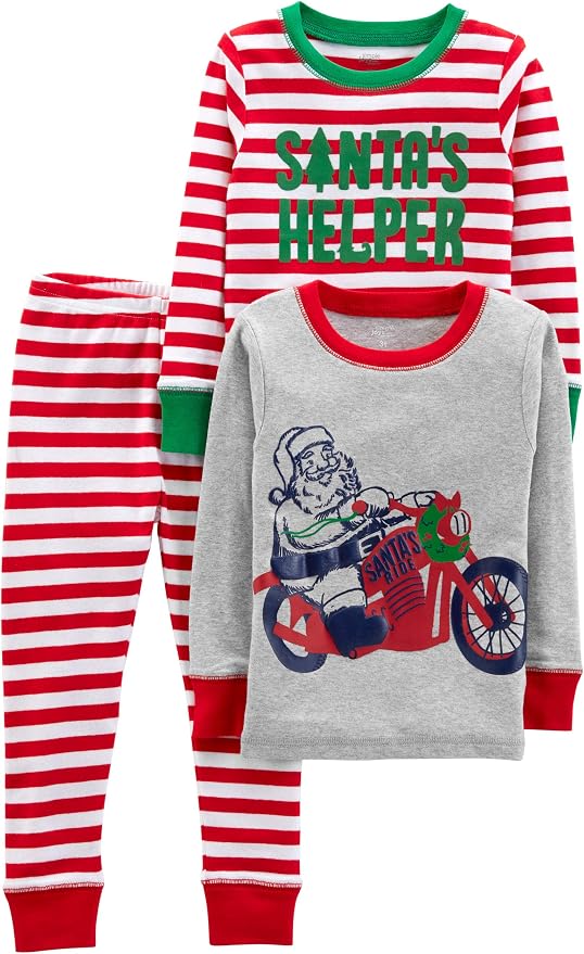 Simple Joys by Carter's Baby 3-Piece Snug-fit Cotton Holiday Pajama Set by SimpleJoysbyCarters