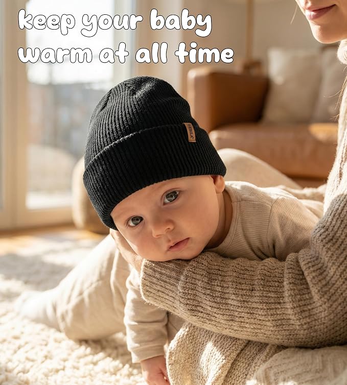 Baby Beanie Toddler Infant Winter Hats Knit Warm Caps - Image 3