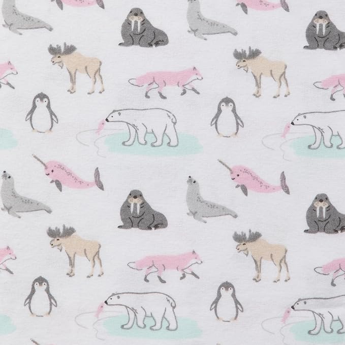 Little Treasure Hudson Baby Cotton Poly Flannel Receiving Blankets Multipack - Image 3