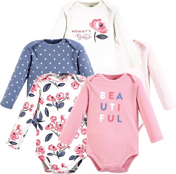 Touched by Nature Unisex Baby Organic Cotton Long-Sleeve Bodysuits by TouchedbyNature