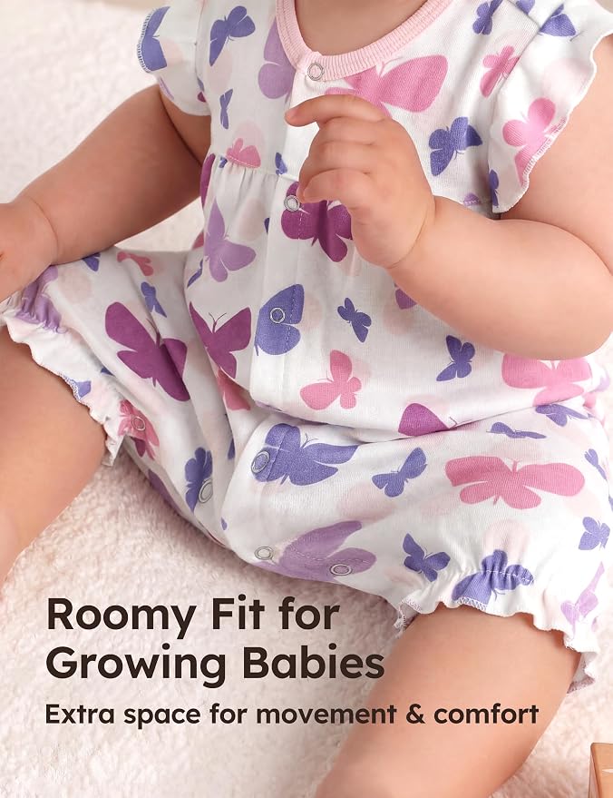 Yoofoss Baby Boy Romper 0-18 Months 100% Organic Cotton Newborn Summer Clothes - Image 6