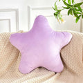 Lavender Star Throw Pillow, Cute Star Pillow Room Decor, Soft 19.6" Star Shaped Decorative Throw Pillow for Bedroom, Star Plush Floor Cushions Pillows