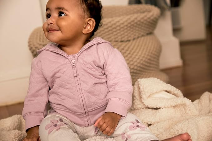 Simple Joys by Carter's Baby Girls 4-piece Jacket, and Bodysuit Set - Image 4