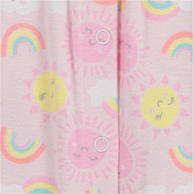 Cudlie 2-Pack Baby Girl Rompers – Soft Cotton, Everyday Comfort - Image 4