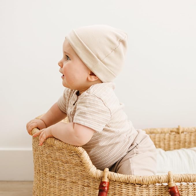 Konssy 6 Pack Baby Beanie Hats for Newborn Infant Girls Boys, 0-24 Months | - Image 2
