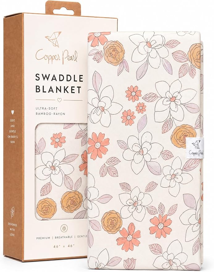 Copper Pearl Swaddle Blankets for Newborns | Soft Stretchy Receiving Blankets by CopperPearl