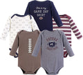 Hudson Baby baby-boys Cotton Long-sleeve Bodysuits 5-pack by HudsonBaby