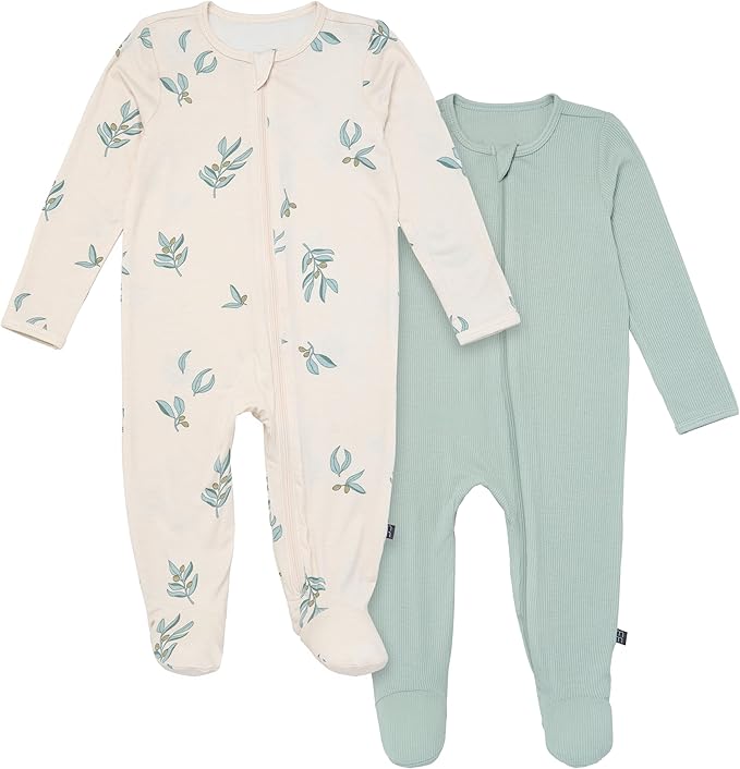 Modern Moments by Gerber Baby Viscose 2-Pack Sleep 'N Play w/ Mitten Cuffs by ModernMomentsbyGerber
