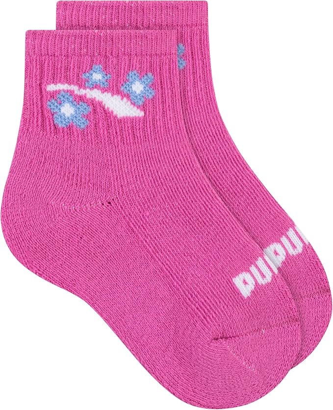 PUMA Unisex Baby 6-pack Infant Anklet Socks, Extra Cushion & Comfort-toe - Image 2