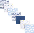 Luvable Friends Unisex Baby Cotton Flannel Receiving Blankets, Boy Clouds 7-Pack by Luvable+Friends