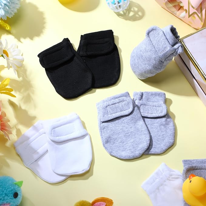 Newcotte Newborn Baby Mittens No Scratch Mitts | Soft No Scratch - Image 7