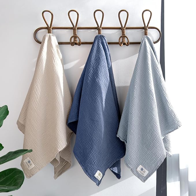 lulumoon Muslin Swaddle Blanket Baby: Cotton Receiving Wrap - Image 3