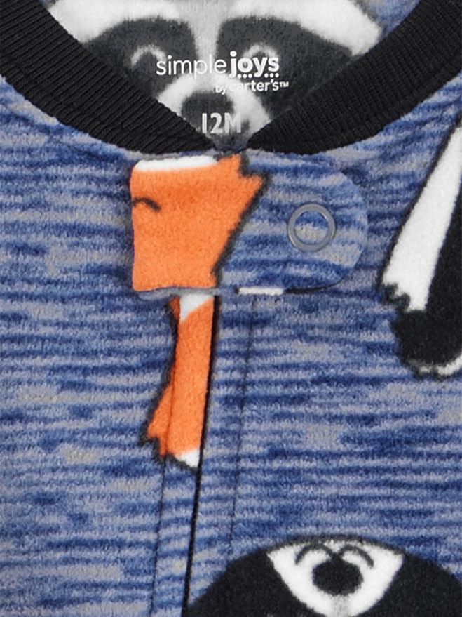 Simple Joys by Carter's Baby Boys Loose-Fit Flame Resistant Fleece Footed - Image 2