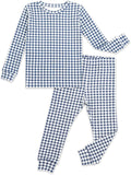 moimoln Cotton Modal Baby Toddler Pajamas Check Solid Leopard 6M-8Y by moimoln