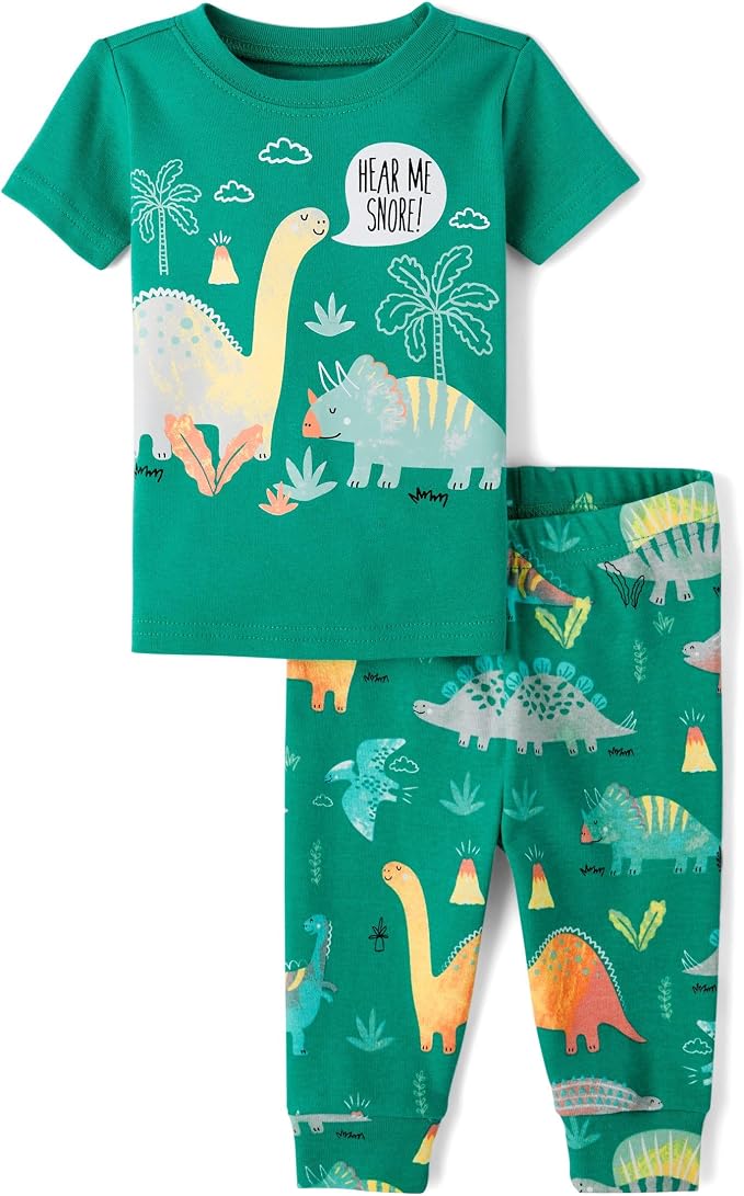 The Children's Place Baby Boys' Snug Fit 100% Cotton Short Sleeve Top and Pants by TheChildrensPlace