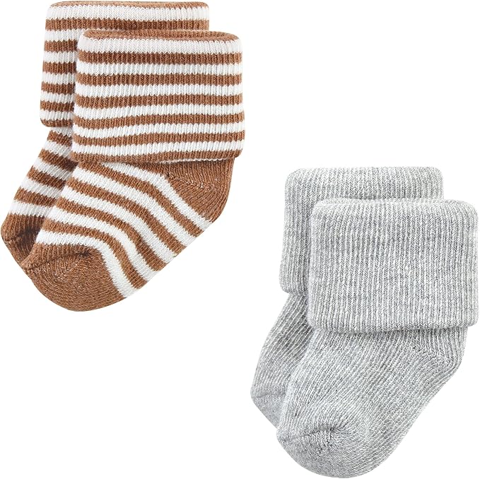 Hudson Baby Baby 8-pack Cotton Rich Newborn and Terry Socks - Image 5
