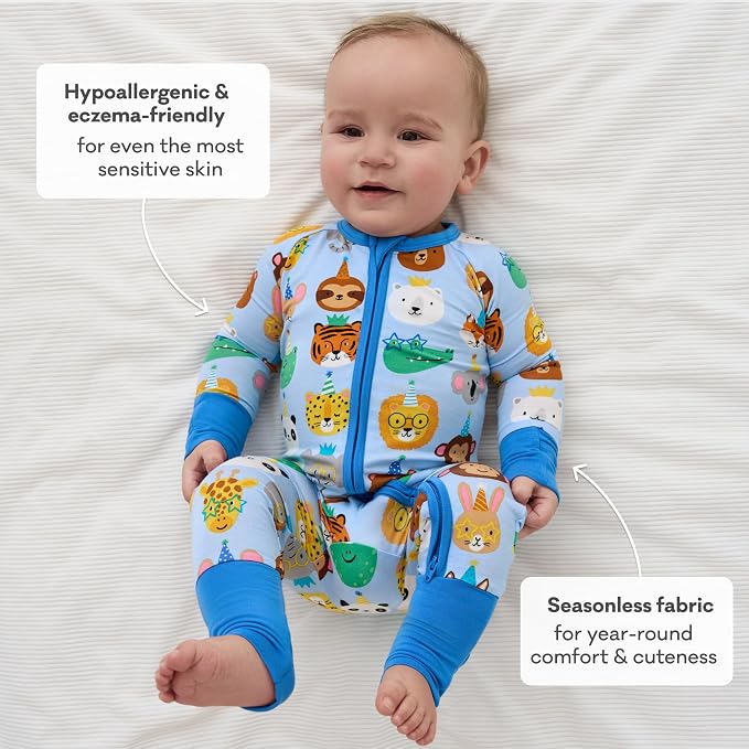 Little Sleepies Pajamas for Baby Boys & Girls, Viscose from Bamboo Baby Pajamas - Image 7