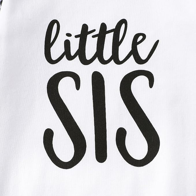 AMAWMW Newborn Baby Girl Little Sister Sleeper Gown Stripe Long Sleeve - Image 7