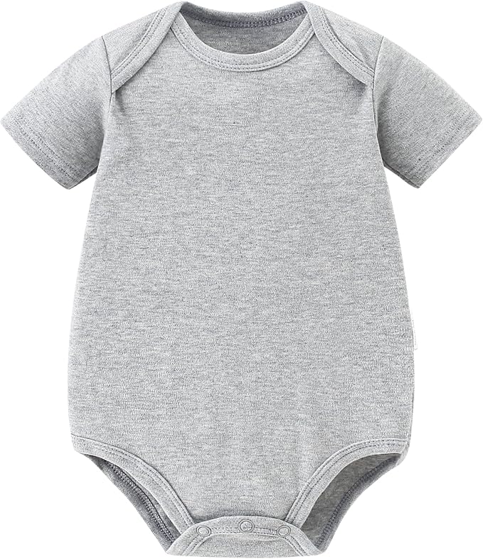 AIWUHE Unisex-Baby Short Sleeve Bodysuits Cotton One-piece Boy Girl Summer by AIWUHE