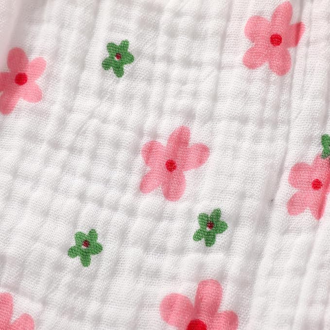 YOUNGER TREE Toddler Baby Girl Ruffled Sleeveless Romper Casual Summer Jumpsuit - Image 7