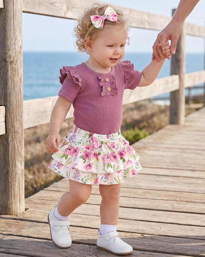 HONGTEYA Baby Girl Clothes Set Newborn Infant Summer Outfits - Image 6