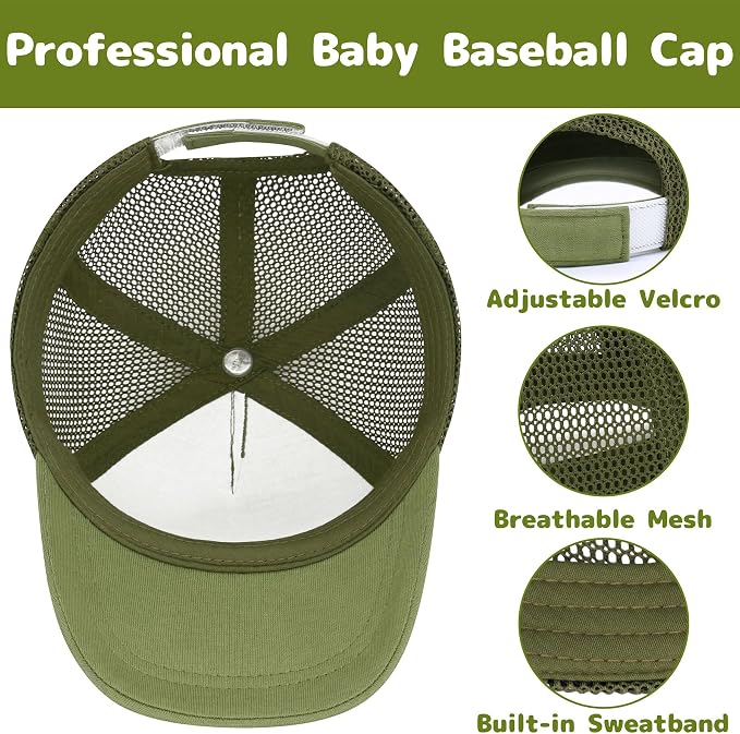 Olreco Baby Baseball Cap Toddler Baseball Hat - Image 3