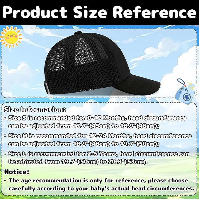 Olreco Baby Baseball Cap Toddler Baseball Hat - Image 6