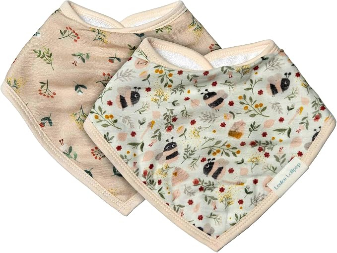 Loulou Lollipop Muslin Bandana Bib Drool Bib Set by LoulouLollipop