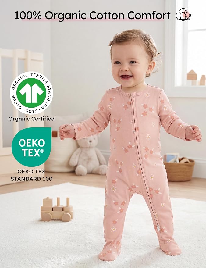Yoofoss Baby Pajamas 100% Organic Cotton Baby Sleepers - Image 2