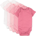 HonestBaby baby-girls 5-pack Short Sleeve Bodysuits One-piece 100% Organic by HonestBaby