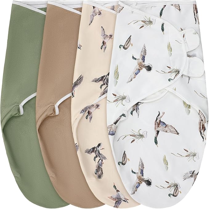 CroBlissful 4 Pack Mallard Duck Swaddles by CroBlissful