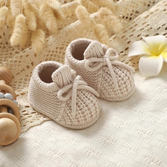 Baby Booties Newborn Baby First Shoes | Cozy Warm Knit Soft Booties - Image 6