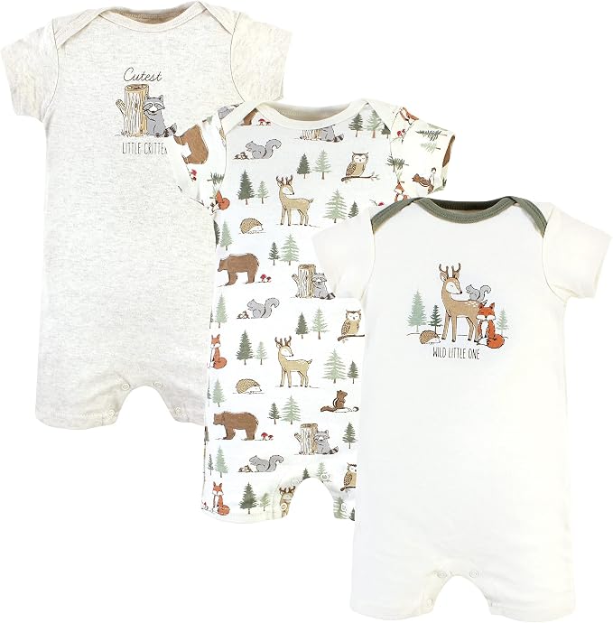 Hudson Baby Unisex Cotton Rompers by HudsonBaby