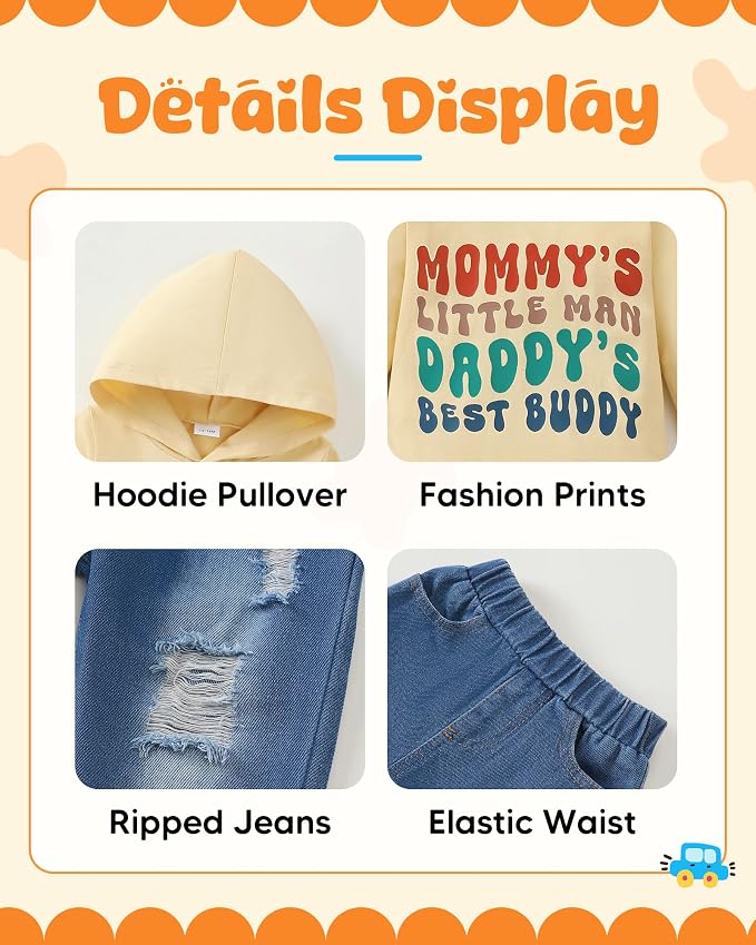 NZRVAWS Baby Boy Clothes Toddler Boy Outfit 2 3 4T 6 12 18 24 Month Fall Winter - Image 3