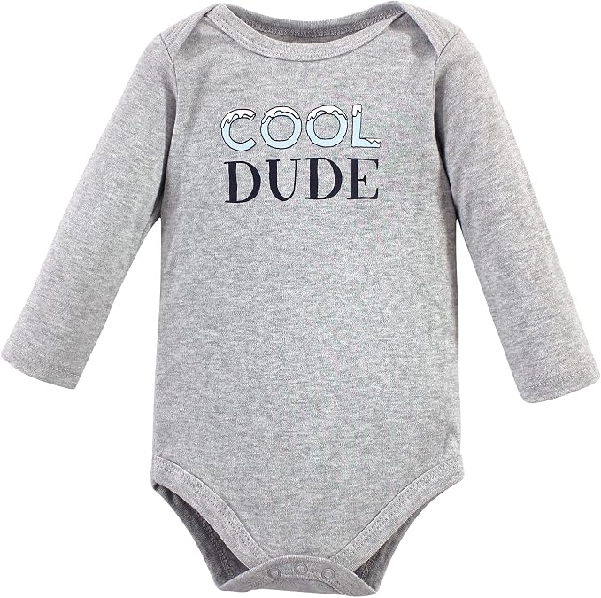 Hudson Baby baby-boys Cotton Long-sleeve Bodysuits 3-pack - Image 5