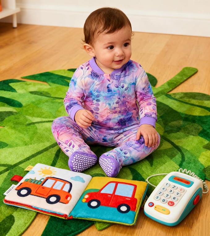 uideazone Baby Girls Footed Pajamas, Zip Sleeper - Image 2