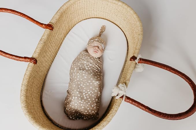 Copper Pearl Swaddle Blankets for Newborns | Soft Stretchy Receiving Blankets - Image 6