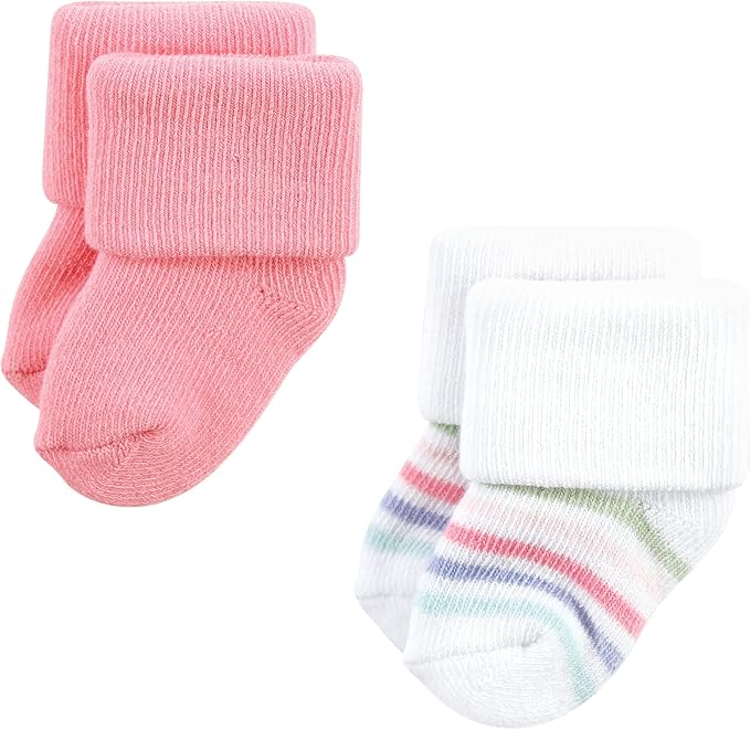 Hudson Baby Baby 8-pack Cotton Rich Newborn and Terry Socks - Image 6
